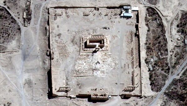 Снимки храм Бэла на территории сирийского города Пальмира