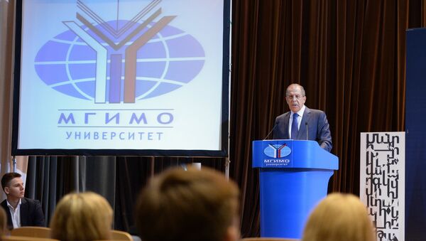 Встреча главы МИД РФ С.Лаврова со студентами и преподавателями МГИМО
