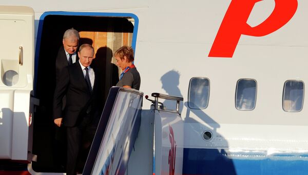 Президент России Владимир Путин прибыл в международный аэропорт Пекина