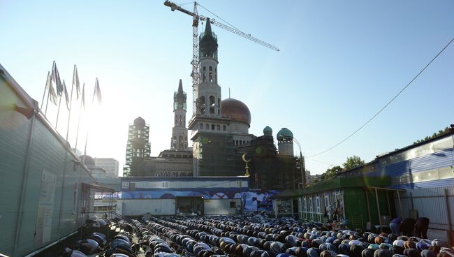 Празднование Ураза-байрама в Москве