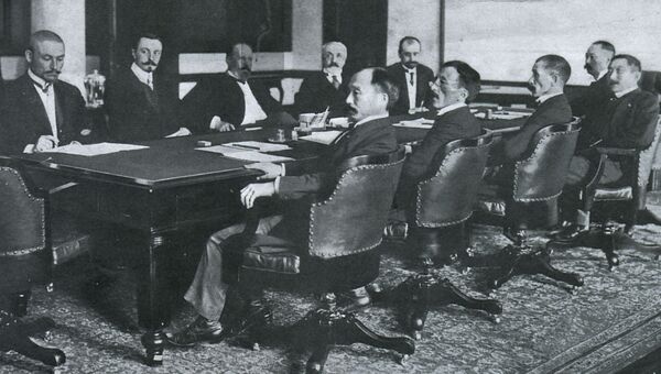 Переговоры в Портсмуте перед подписанием мирного договора