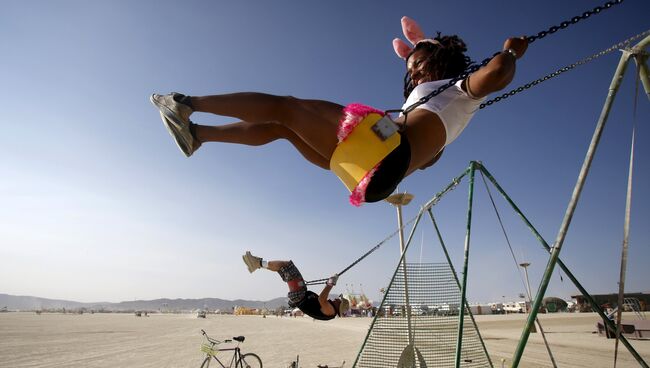 Арт-фестиваль Burning Man в пустыне Блэк-Рок, штат Невада