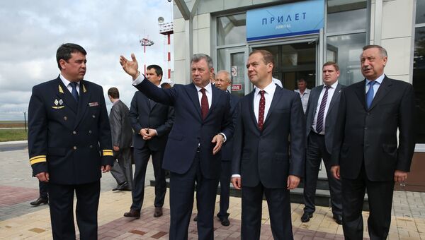 Рабочая поездка премьер-министра РФ Д.Медведева в Калужскую область