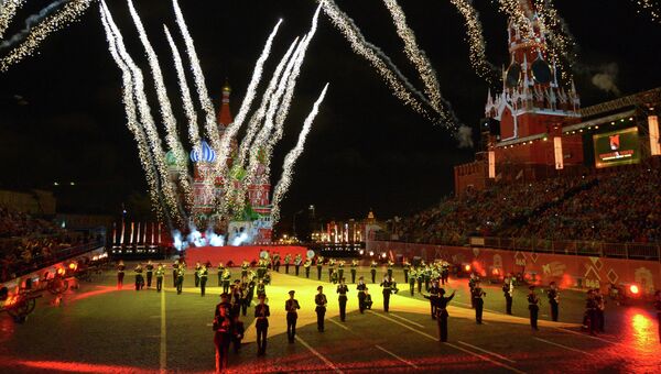 Торжественное открытие международного военно-музыкального фестиваля Спасская башня