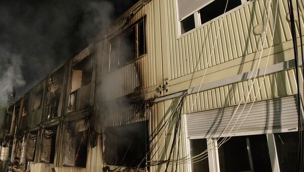 Пожар в эмигрантском общежитии. Роттенбург-ам-Неккар, Германия