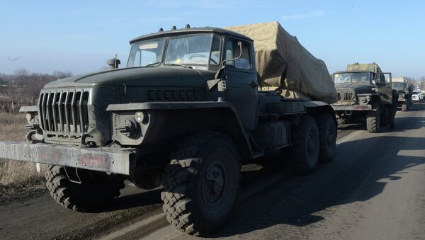 Отвод вооружений в Донбассе, архивное фото