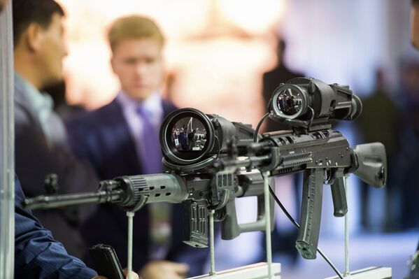 Образцы современной оружейной оптики на выставке Russia arms expo