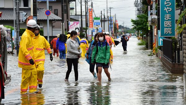 Последствия циклона в Японии. Архивное фото