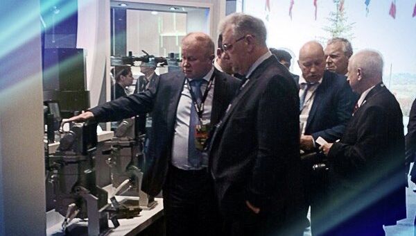 Генеральный директор холдинга Швабе Сергей Максин на выставке Russia Arms Expo 2015