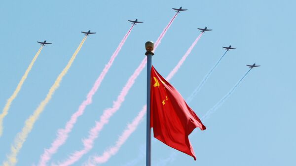 Пекин в день празднования 70-летия окончания Второй мировой войны