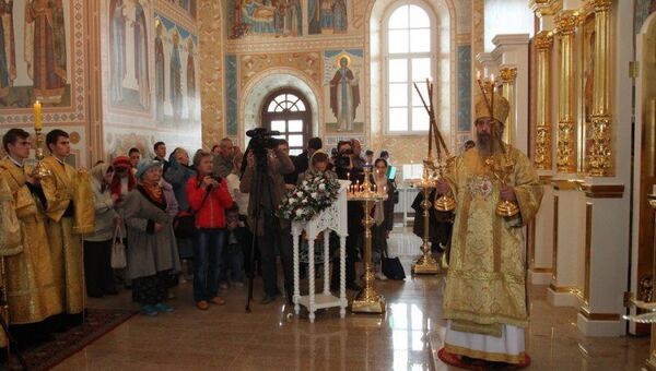 Торжественное освящение храма во имя князя Дмитрия Донского и его супруги Ефросиньи в Туле