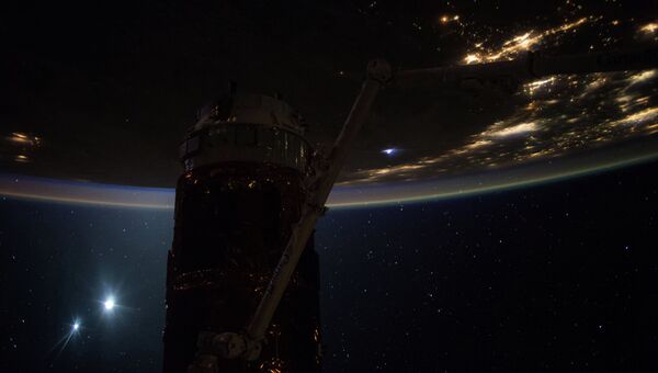 Рассвет на Земле, сделанный с борта Международной космической станции (МКС)