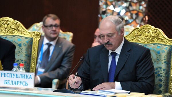 Президент Белоруссии Александр Лукашенко. Саммит ОДКБ