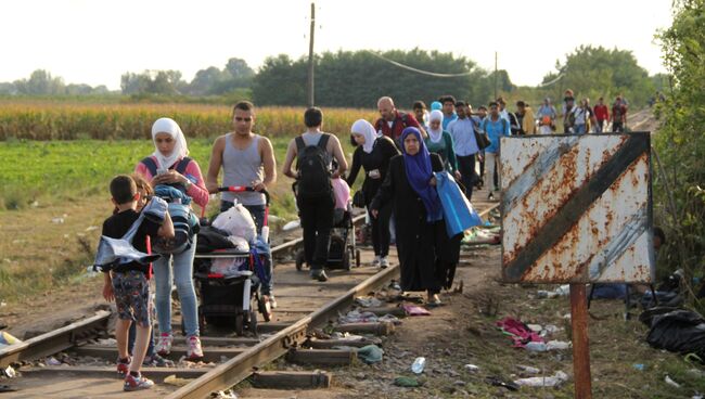 Беженцы в Европе. Архивное фото