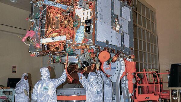 Обсерватория AstroSat перед отправкой на космодром. Архивное фото