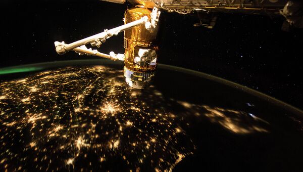 Утренняя Земля с борта МКС. Архивное фото