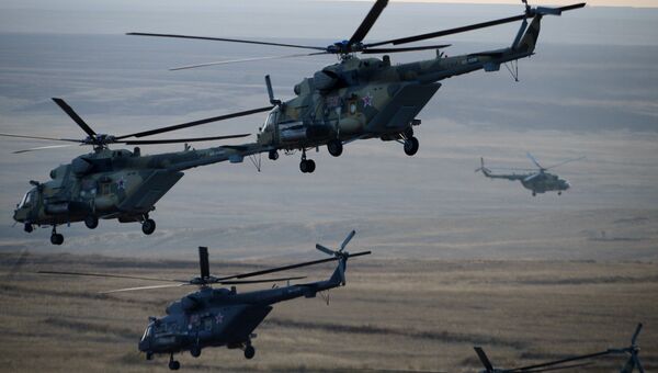 Вертолеты Военно-воздушных сил России. Архивное фото