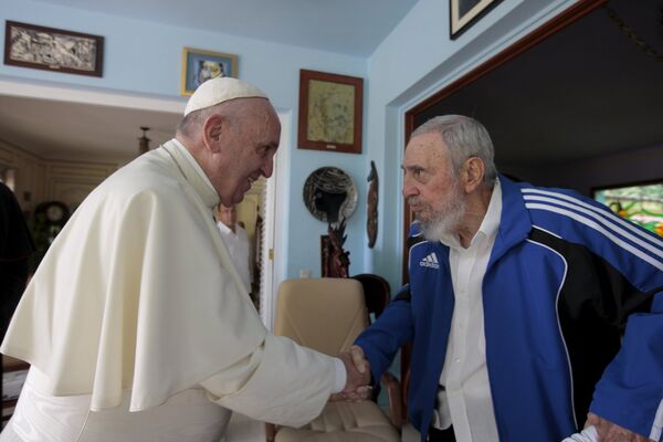 Встреча Папы Римского Франциска и Фиделя Кастро в Гаване
