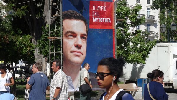 Предвыборные плакаты в Афинах
