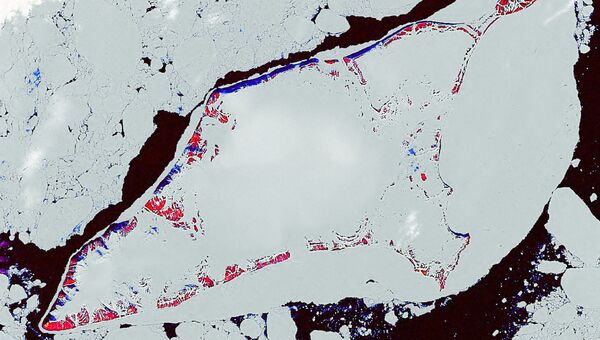 Остров Беннетта, снимок со спутника НАСА