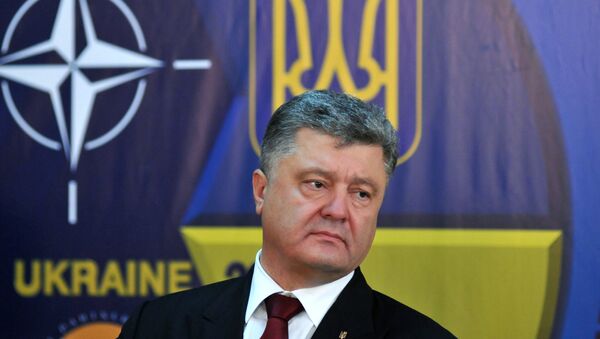 Президент Украины Петр Порошенко на пресс-конференции в Международном центре миротворчества и безопасности. Архивное фото