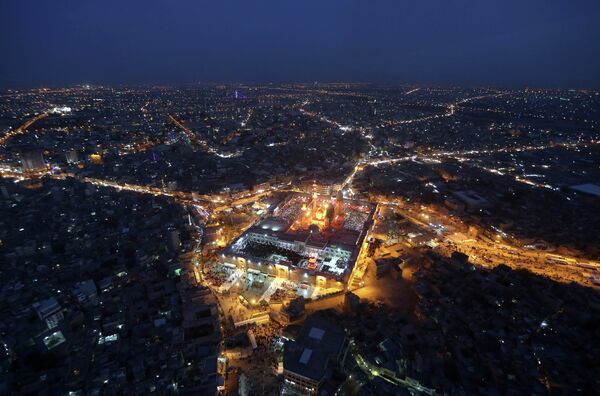 Аэрофотосъемка священного для мусульман храм Муссы аль-Казима в Багдаде