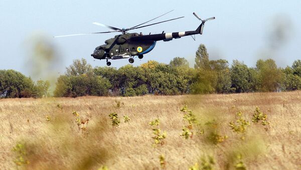 Вертолет ВСУ в Донецкой области Архивное фото