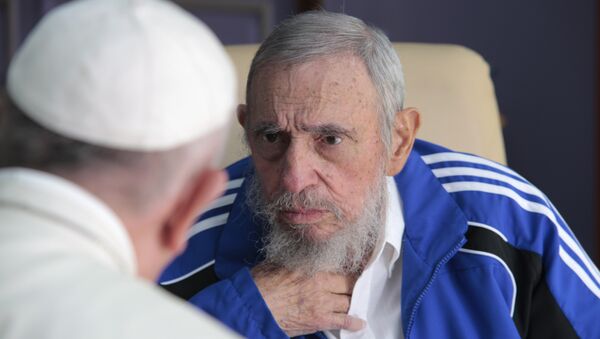 Встреча Папы Римского Франциска и Фиделя Кастро в Гаване. Архивное фото