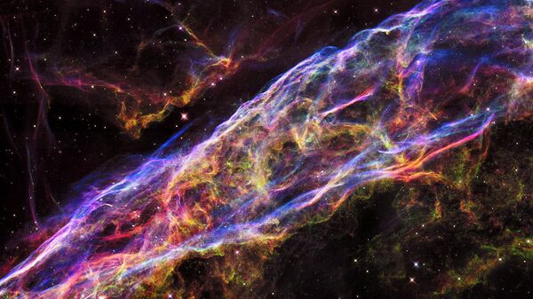 Изображение взорвавшейся сверхновой звезды, сделанное с помощью телескопа Хаббл
