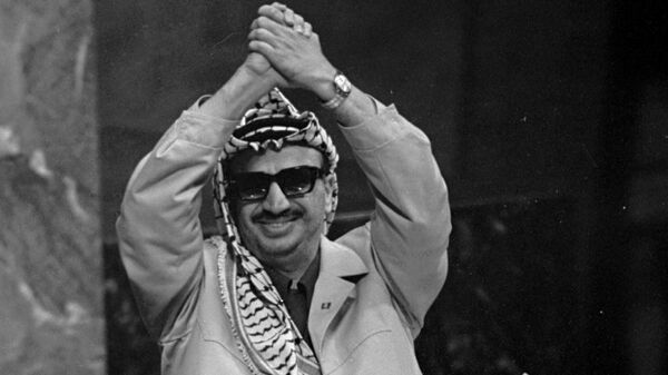 Ясир Арафат во время выступления в ООН. Архивное фото