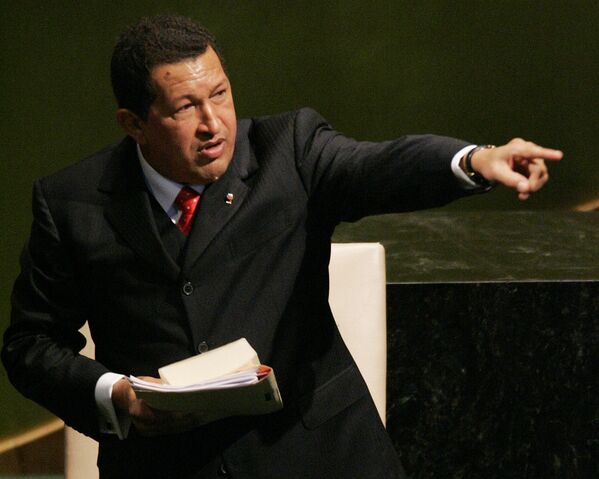 Президент Венесуэлы Уго Чавес обращается к 61-й сессии Генеральной Ассамблеи ООН