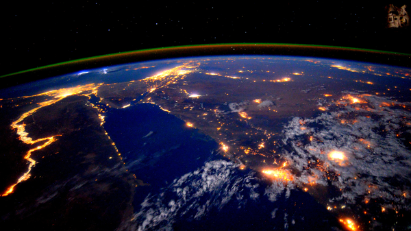 Вид на реку Нил из космоса