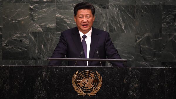 Выступление председателя КНР Си Цзиньпина. Архивное фото