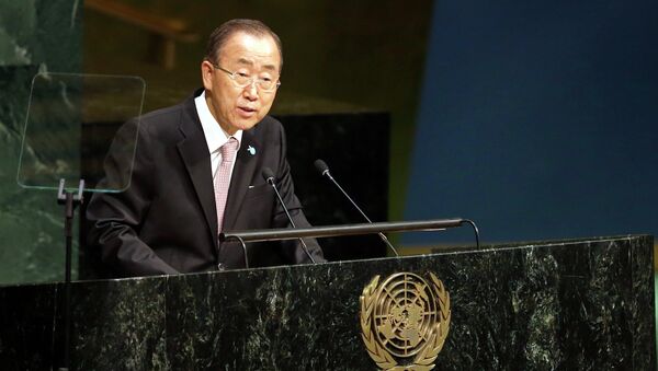 Выступление генсека ООН Пан Ги Муна. Архивное фото