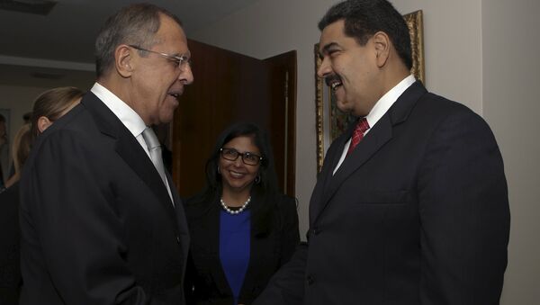 Встреча главы МИД России Сергея Лаврова и президента Венесуэлы Николаса Мадуро