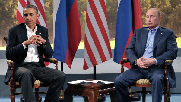 В.Путин встретился с Б.Обамой в рамках саммита G8. Архивное фото