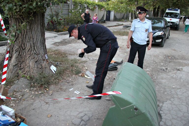 На месте стрельбы на подстанции скорой помощи в Симферополе