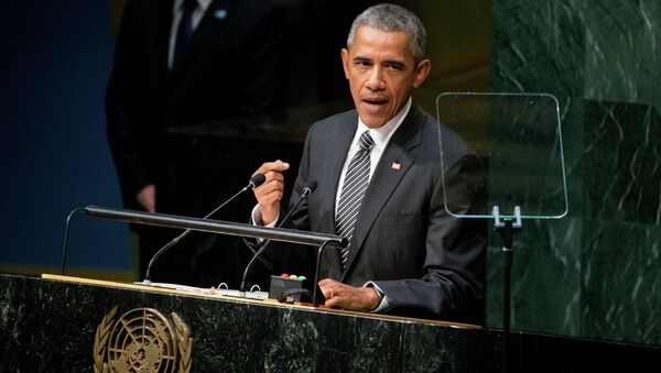 Президент США Барак Обама выступает в ООН