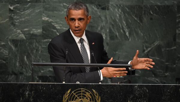 Президент США Барак Обама выступает в ООН. Архивное фото
