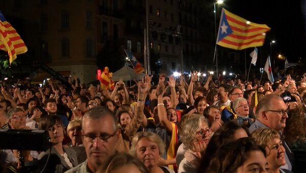 Выборы в Каталонии: ликование в Барселоне и акция протеста в Мадриде