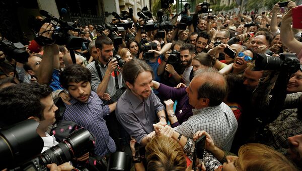 Лидер испанской оппозиционной партии Мы можем (Podemos) Пабло Иглесиас. Архивное фото