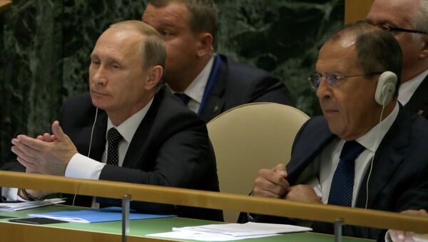 Владимир Путин и Сергей Лавров на Генассамблее ООН