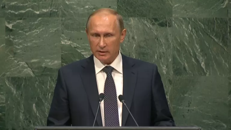 Путин на Генассамблее ООН об односторонних санкциях и кулуарных переговорах Путин на Генассамблее ООН об односторонних санкциях и кулуарных переговорах