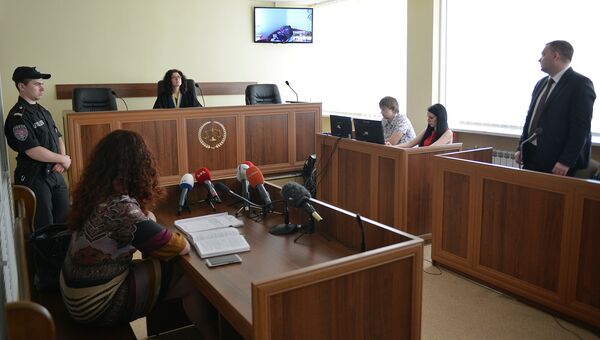Слушания в районном суде Киева дела Ерофеева и Александрова. Архивное фото