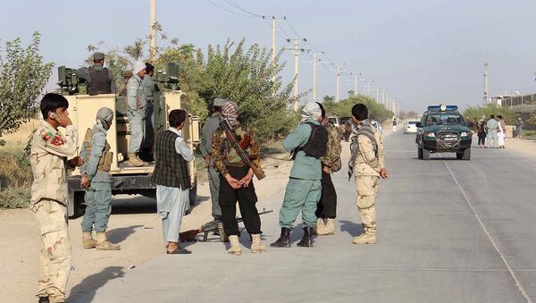 Сотрудники афганских сил безопасности. Архивное фото