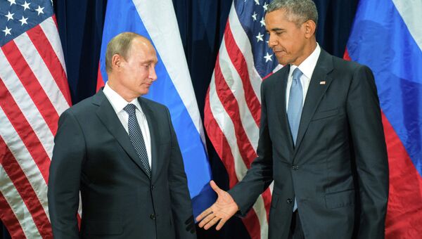Президент России Владимир Путин и президент США Барак Обама, архивное фото