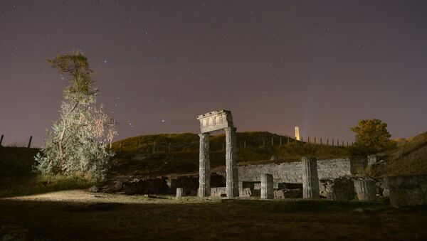 Развалины древнегреческого города Пантикапеи на горе Митридат в Керчи. Архивное фото