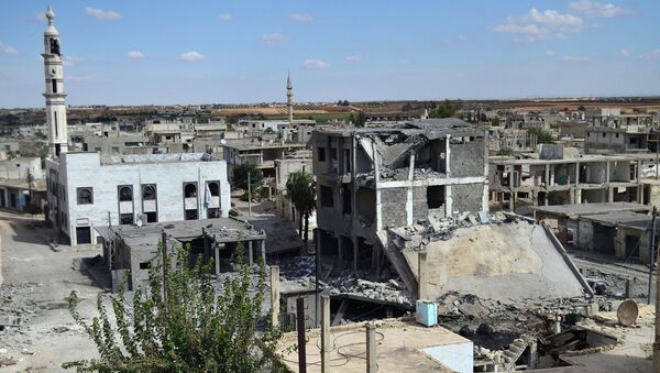 Вид сирийского города Хомс. 30 сентября 2015