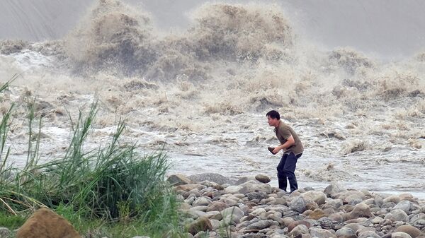 Последствия мощного тайфуна в Китае. Архивное фото