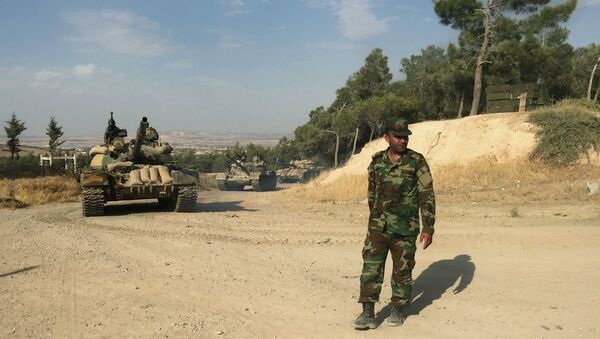 Военнослужащие сирийской армии в провинции Хама. Архивное фото